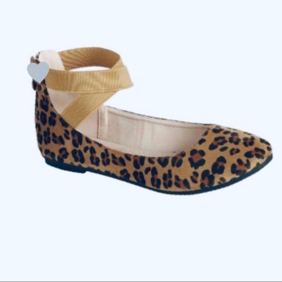 SO CHIC LEOPARD PRINT BALLET FLATS WITH STRAPS - Picture 3 of 4